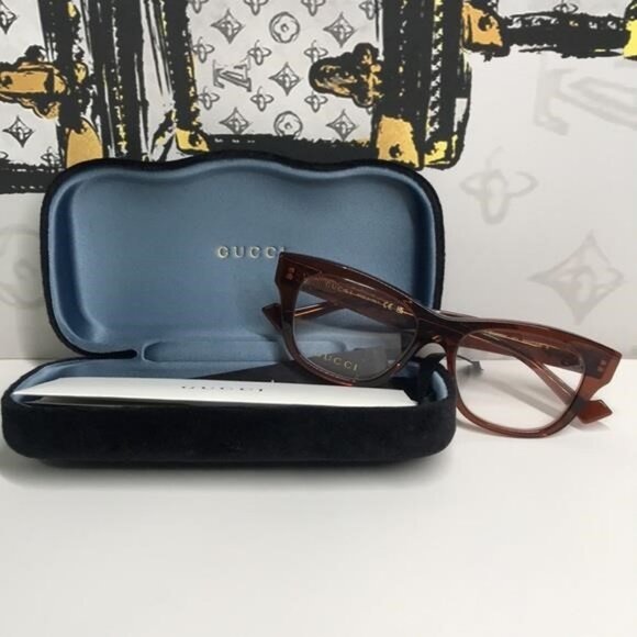 New Authentic Gucci Tortoise Shell Women's Glasses GG0992o 003 - Picture 6 of 14